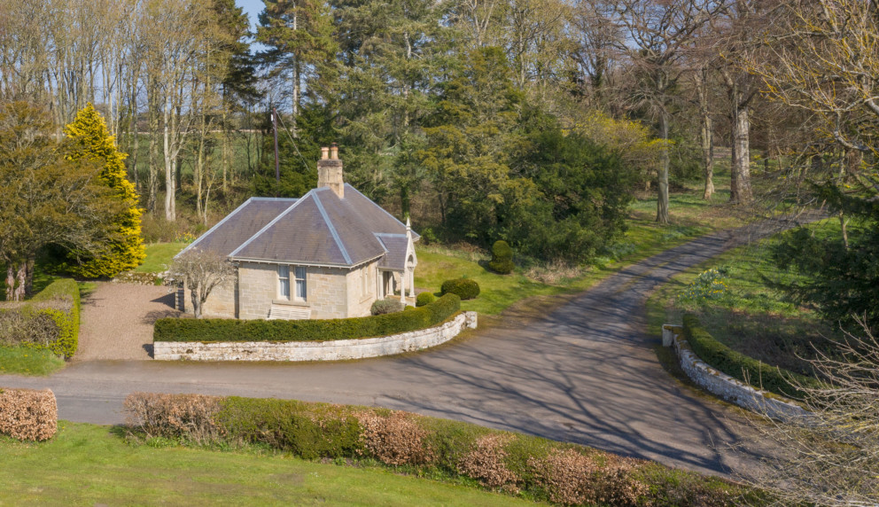 Entrance to the Milne Graden Estate fishing