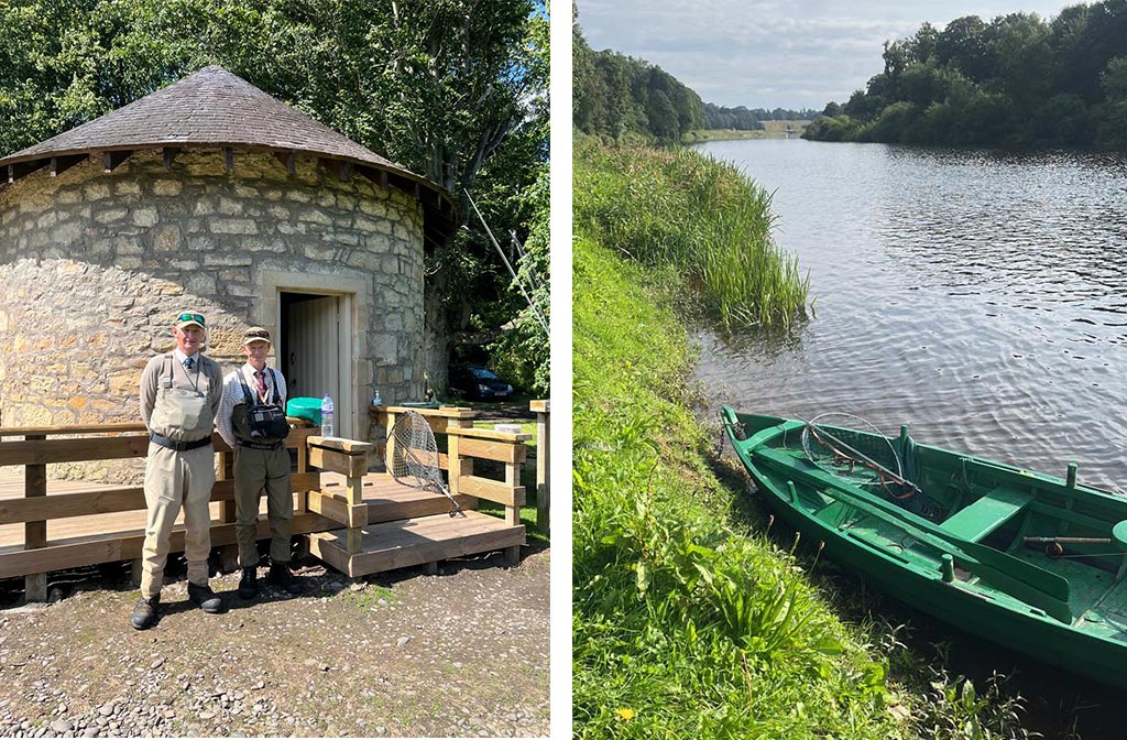 Kev the Hat and Kevin the Second boatman - the Milne Graden 'A' Team